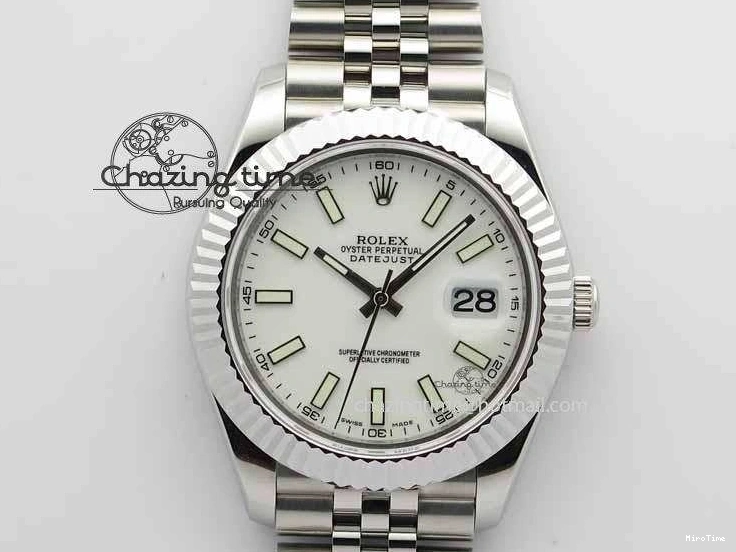 MiroTime 0211 SmartChoice DateJust II 41mm BP Maker Best Edition White Dial On New Version Jubilee Bracelet A 3636